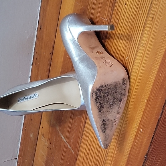 Charles David Silver heels - Picture 3 of 4
